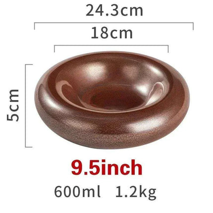 Artisan Japanese Ceramic Dinner Plates Set with Unique Artistic Patterns for Gourmet Dining