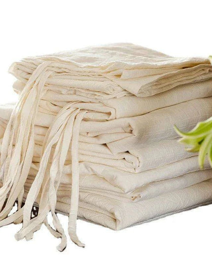 Premium Natural White Cotton Luxury Bedding Set - Elegant Duvet Covers & Sheets for Ultimate Comfort