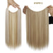 20-Inch Versatile Adjustable Invisible Wire Hair Extensions - Curly and Sleek Options