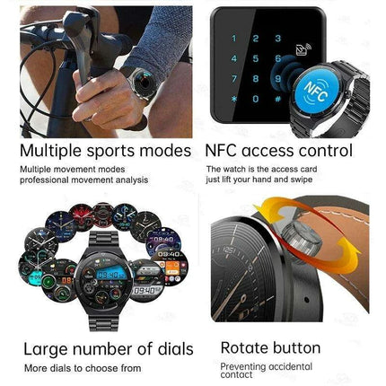 NFC Smartwatch Pro - Advanced Health Insights, Bluetooth Communication & More