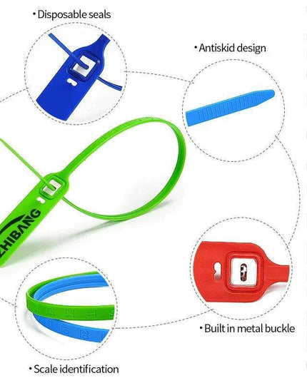 Durable Custom Plastic Security Seals for Cargo Protection - 100 Count