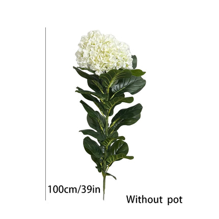 50-150cm Artificial Hydrangea Tree Faux Potted Plant Realistic Artific