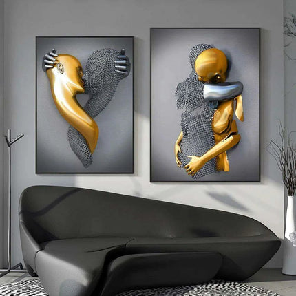 Nordic Elegance: Alluring Women's Canvas Art for Chic Home Interiors
