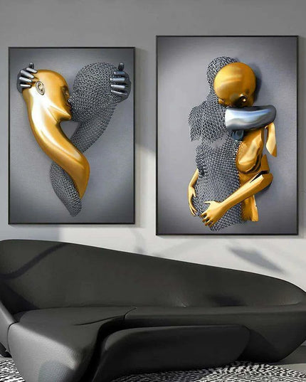 Nordic Elegance: Alluring Women's Canvas Art for Chic Home Interiors