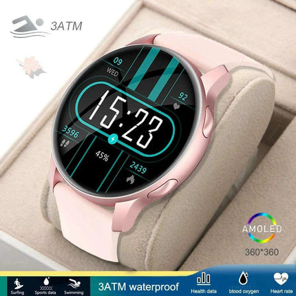 Stylish Women's Fitness Smartwatch with Multi-Function Features and Health Monitoring
