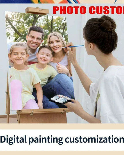 Customizable Paint by Numbers Set: Transform Your Cherished Memories into Stunning Artworks for All