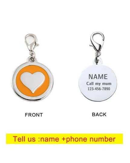Personalized Love-Inspired Pet ID Tag for Your Furry Friend