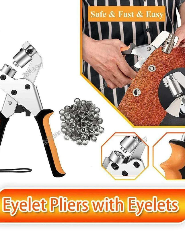 Versatile Eyelet Fastening Kit - Ergonomically Designed for Multiple Uses