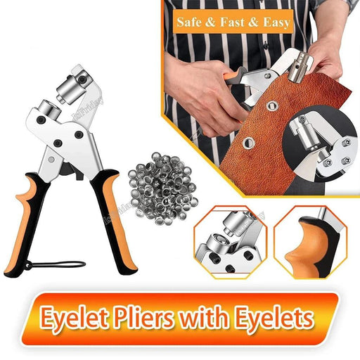 Versatile Eyelet Fastening Kit - Ergonomically Designed for Multiple Uses
