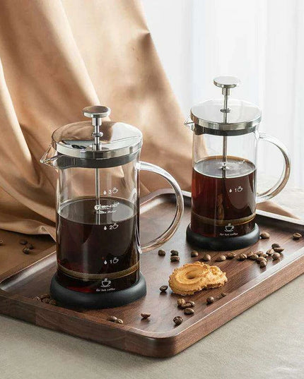 Elegant Handcrafted French Press - Premium Heat-Resistant Glass Coffee Maker for Exceptional Flavor Extraction