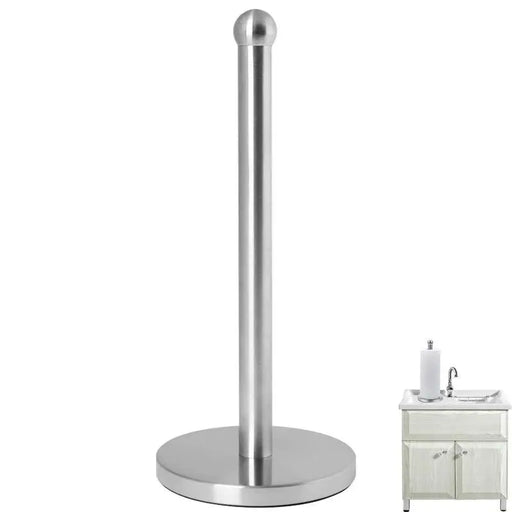 Stainless Steel Kitchen Roll Holder - Durable Stand & Wall Mount