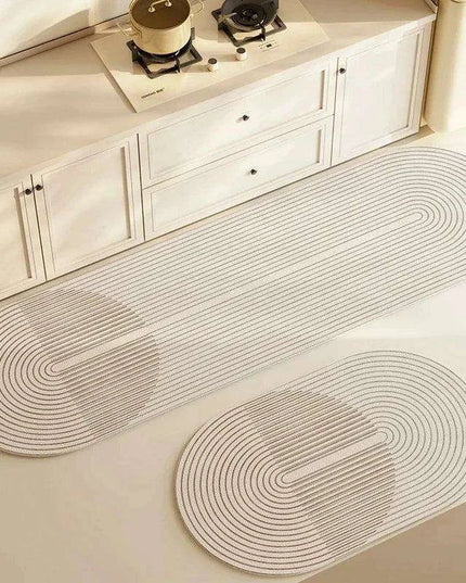 Ultra-Soft Diatomite Floor Mat - Highly Absorbent, Washable, and Non-Slip Rug for Kitchen and Bathroom