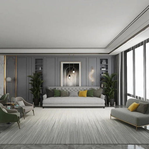 Sophisticated Modern Geometric Area Rug: Essential for Stylish Interiors