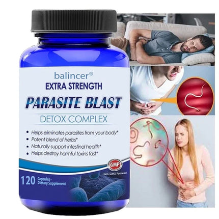 Balincer Extra Strength Parasite Blast Detox Complex — Herbal Gut & Colon Cleanse Capsules