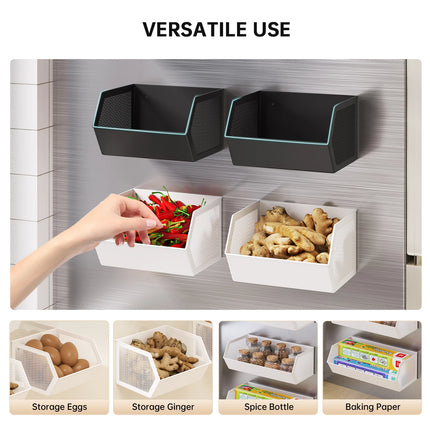 Wochuangsi Magnetic Kitchen Storage Rack - No Drilling, Gap Hanging Ba