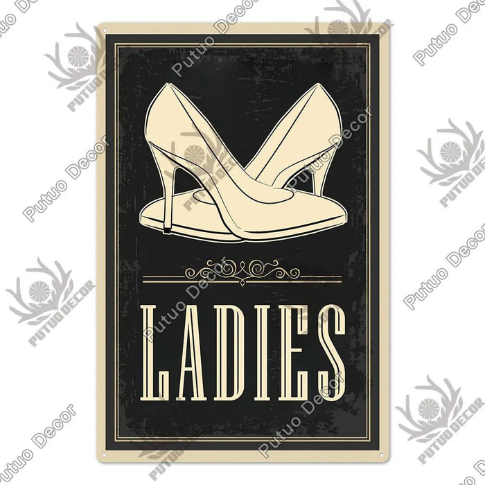 Vintage Charm Toilet Wall Art for Quirky Bathroom Decor