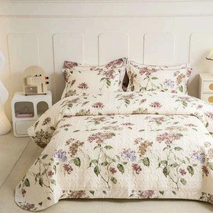 Chic 100% Cotton Plaid Coverlet Set for Double Beds - Multi-Functional Bedspread