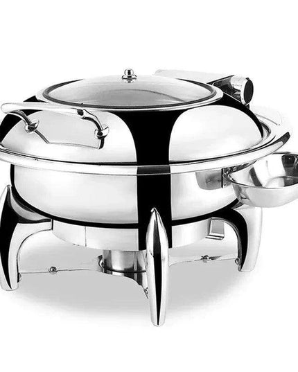 Regal Stainless Steel Chafing Dish Set with Hydraulic Warmer and Hot-Water Container