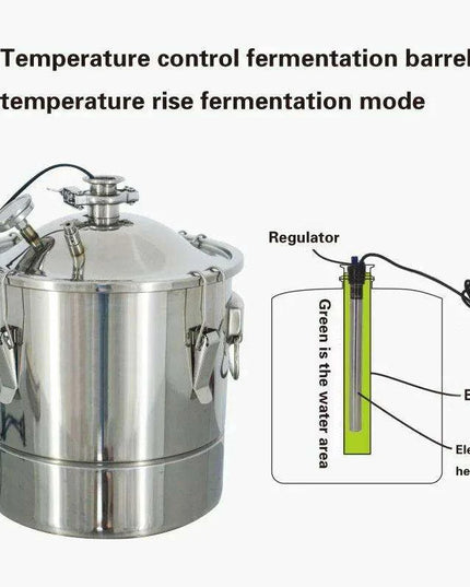 Precision Temperature-Controlled Stainless Steel Fermenter for Craft Beer and Wine Production