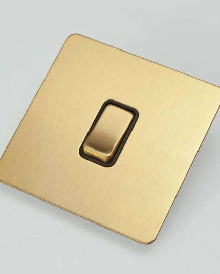 Elegant Vintage Gold Dimmer Switches with USB - 1, 2, 3 Gang 2 Way Sockets for French EU Plugs