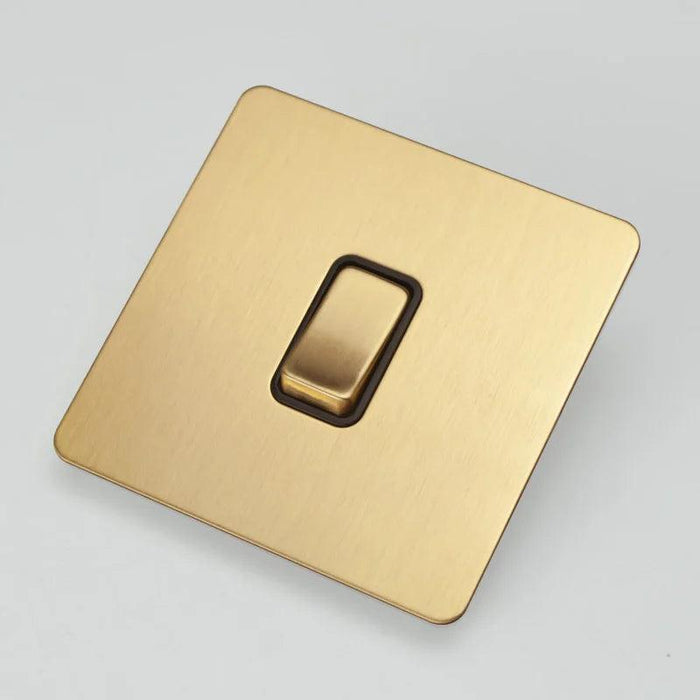 Luxurious Gold Dimmer Switch Set with USB Charging Port - Perfect for French/EU Plugs