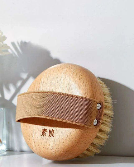 Exfoliating Body Brush for Lean Legs - Bath Scrub Tool for Radiant Skin