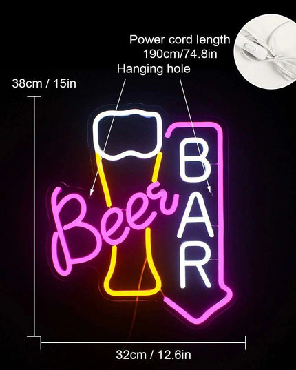 Charming Neon LED Wall Decor: Stylish Illumination for Any Occasion