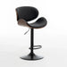 Luxurious Leather Adjustable Bar Chair - Modern Comfort and Style