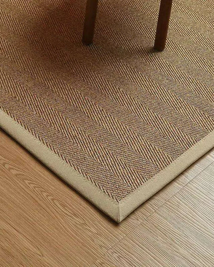 Vintage Chinese-Inspired 100% Sisal Tatami Floor Mat - Elegant 200x300cm Rug for Living Room, Bedroom, and Tea Table