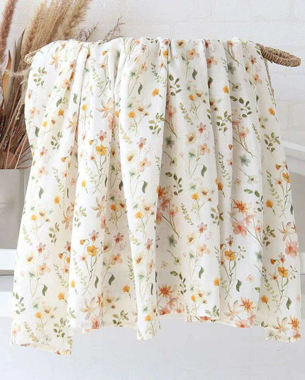 Luxuriously Soft Organic Bamboo Cotton Swaddle Blanket for Infants