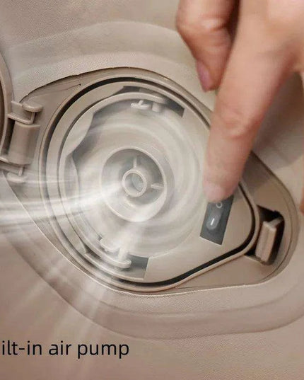 Premium Outdoor Inflatable Double Mattress with Built-In Pump