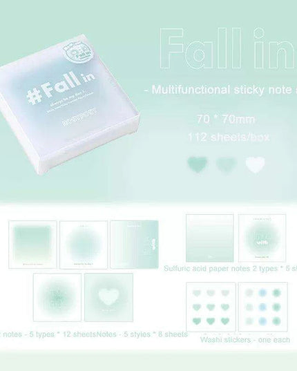 Creative Canvas: INS Gradient Smudge Memo Pad for Artistic Expression