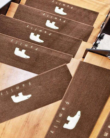 Stylish and Secure Plush Stair Mat Collection with Elegant Patterns