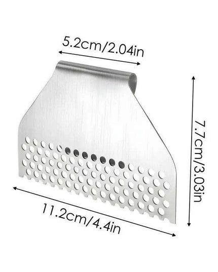 Heat-Resistant Stainless Steel Grease Trap Blocker for Griddles and BBQ Grills