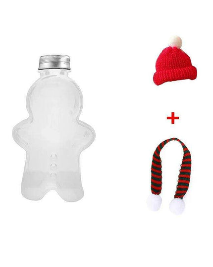 Cheerful Gingerbread Man Holiday Water Bottle for Kids - Ideal Christmas Gift with Multi-Functional Design