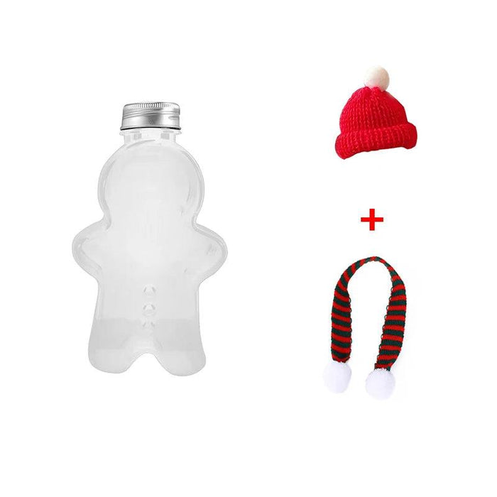 Cheerful Gingerbread Man Holiday Water Bottle for Kids - Ideal Christmas Gift with Multi-Functional Design