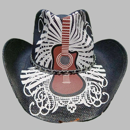 Vintage-Inspired Thick Straw Cowboy Hat