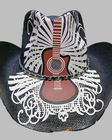 Vintage-Inspired Thick Straw Cowboy Hat