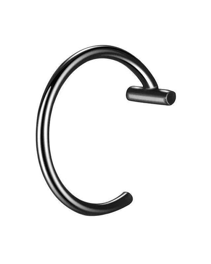 Chic Non-Pierced Stainless Steel Hoop Ring: Versatile Jewelry for Nose, Lip, and Septum