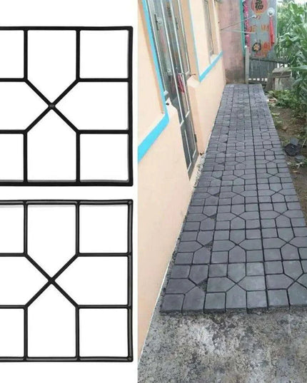 Versatile DIY Concrete Walkway Mold for Personalized Garden Paths and Driveways