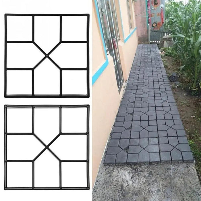 Versatile DIY Concrete Walkway Mold for Personalized Garden Paths and Driveways
