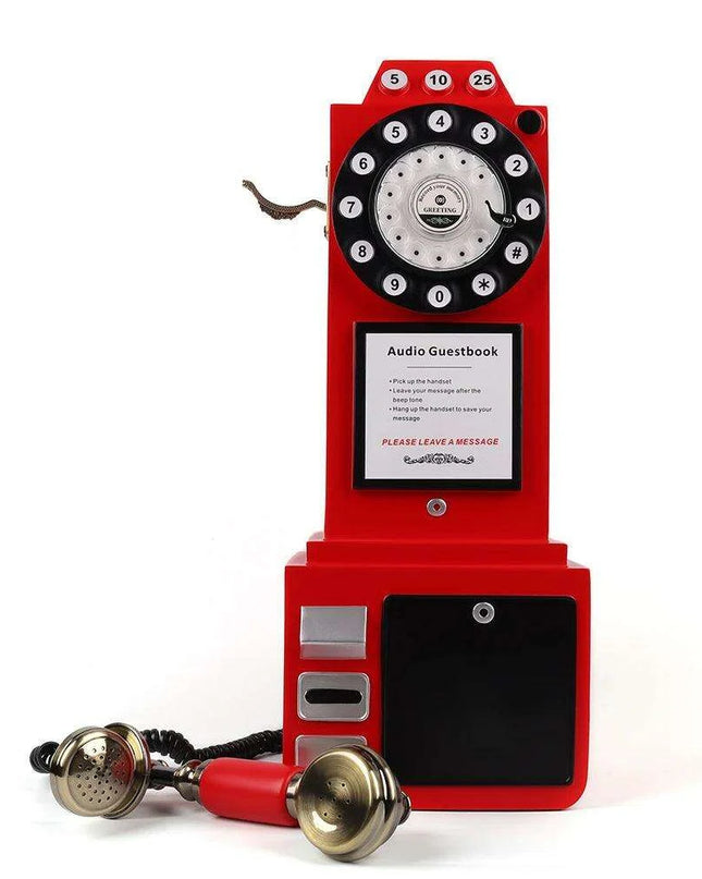 Vintage London Payphone Audio Guest Book Recorder
