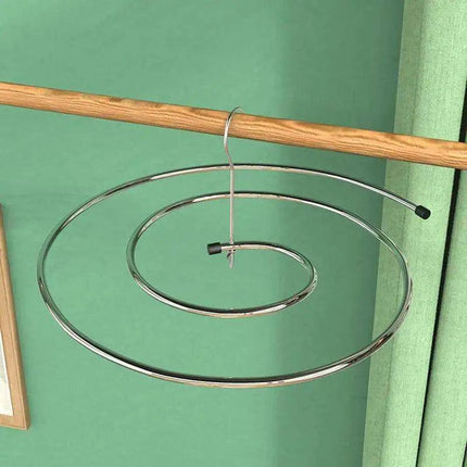 Space-Saving Stainless Steel Spiral Laundry Drying Rack for Large Item Quick Drying
