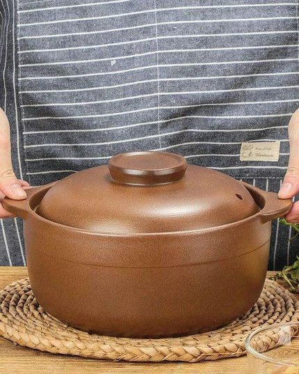 Premium Unglazed High-Temperature Clay Casserole Pot