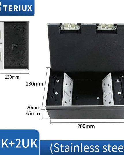 Interchangeable Stainless Steel Floor Socket with Custom Modular Design