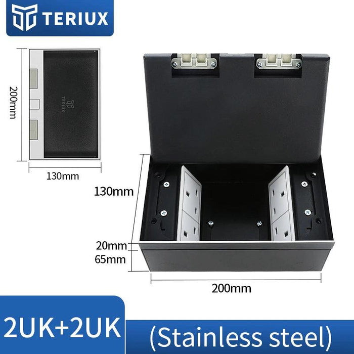 Interchangeable Stainless Steel Floor Socket with Custom Modular Design