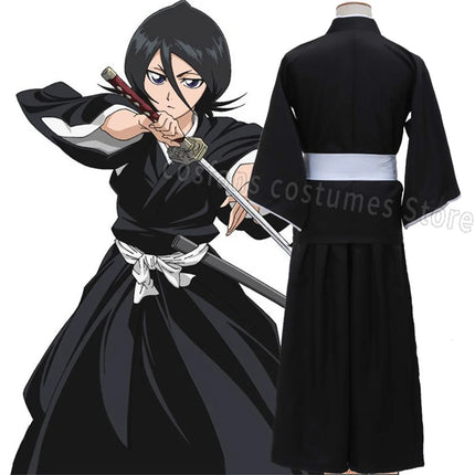 Samurai Role-Play Costume by Shop1104340298 - Black Kimono & Hakama Se