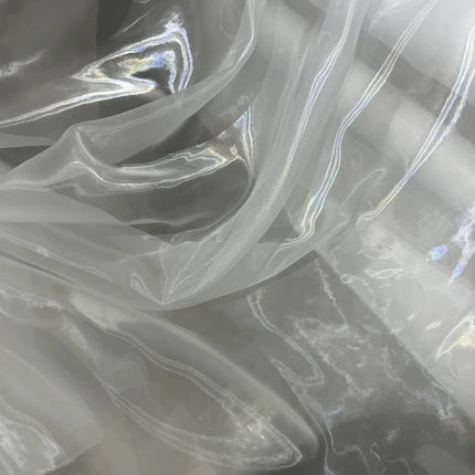 Sheer Organza Fabric — Off-White, 1.5M Wide | 1M & 5M Lengths