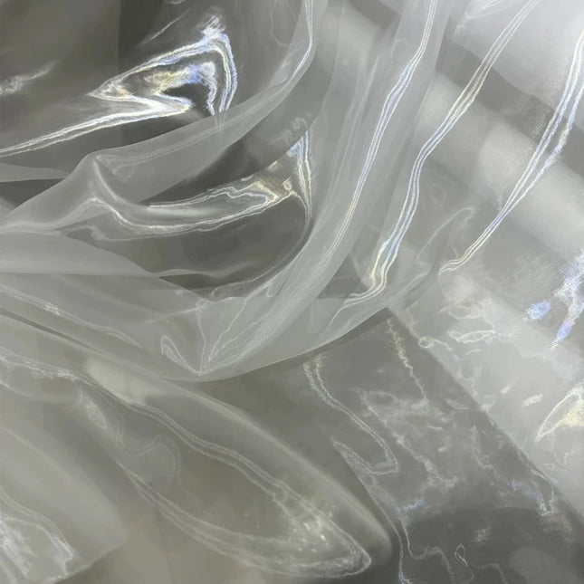 Sheer Organza Fabric — Off-White, 1.5M Wide | 1M & 5M Lengths