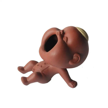 Cute Purple Sand Urine Boy Tea Pet Household Can Raise Tea Table Ornam